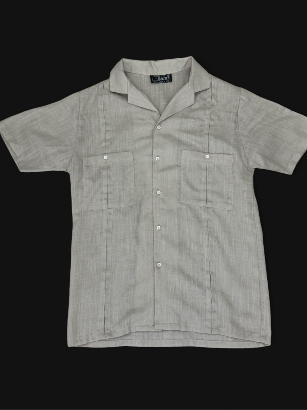 Men's European Short-Sleeve Cuban Collar Shirt